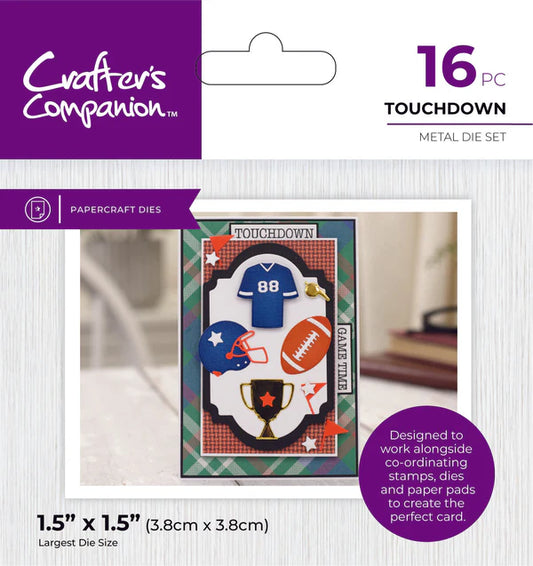 Crafter's Companion Modern Man Metal Die - Touchdown