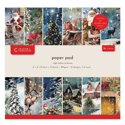 Crafter's Companion The Night Before Christmas 6" x 6' Pad