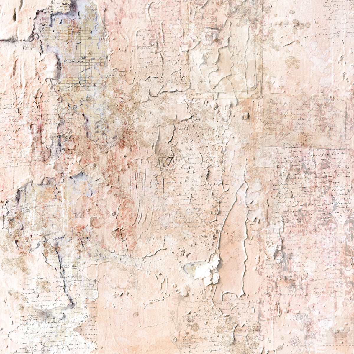 Crafters Companion 12” x 12” Paper Pad - Distressed Florals