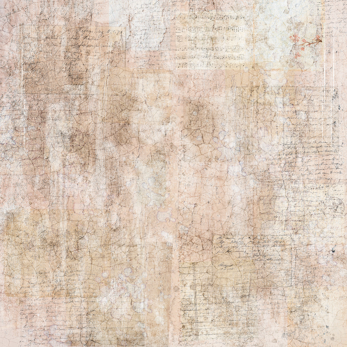 Crafters Companion 12” x 12” Paper Pad - Distressed Florals