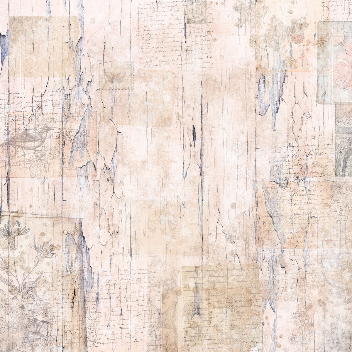 Crafters Companion 12” x 12” Paper Pad - Distressed Florals