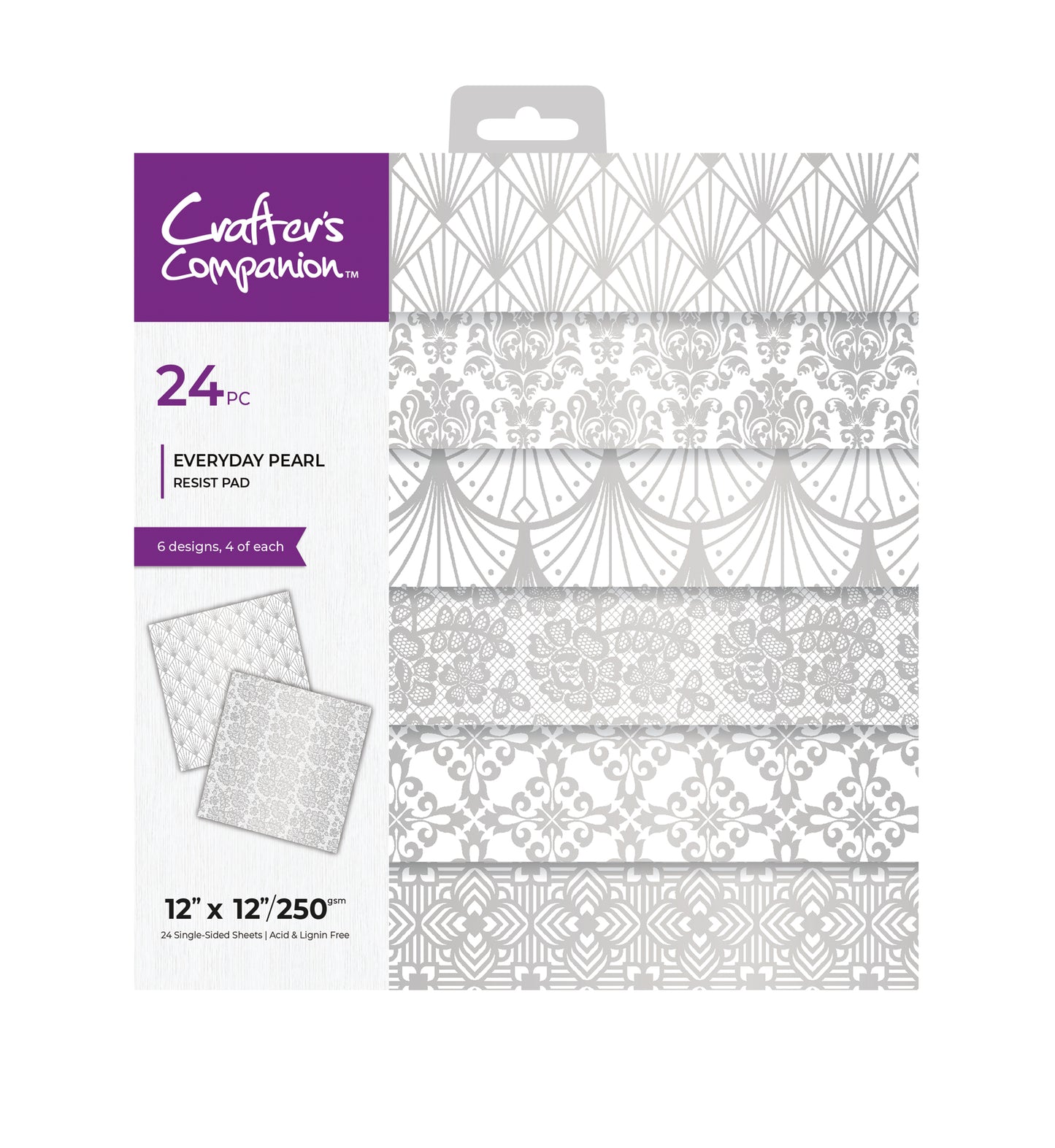 Crafter's Companion 12x12 Paper Pad - Everyday Pearl Paper Pad