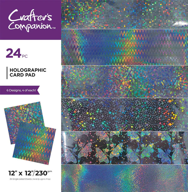 Crafter's Companion 12" x 12" Paper Pad - Holographic