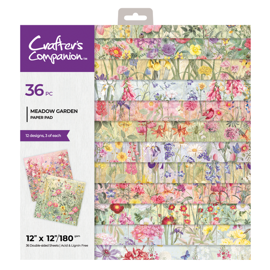 CC-12 x 12" Paper Pad - Meadow Garden