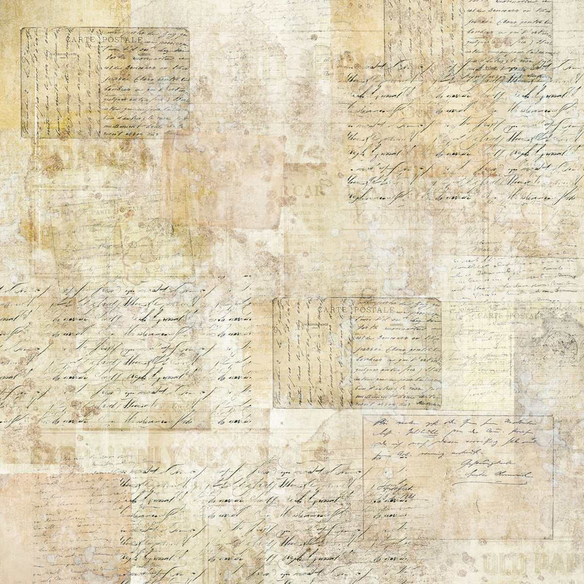 Crafters Companion 12” x 12” Paper Pad - Vintage Scrapbook