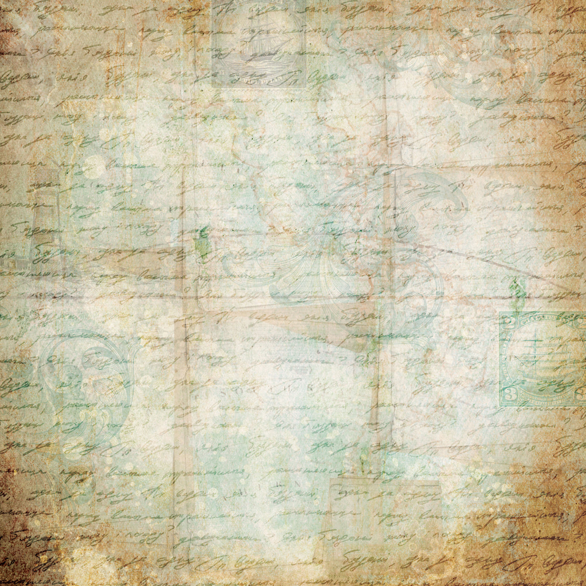 Crafters Companion 12” x 12” Paper Pad - Vintage Scrapbook