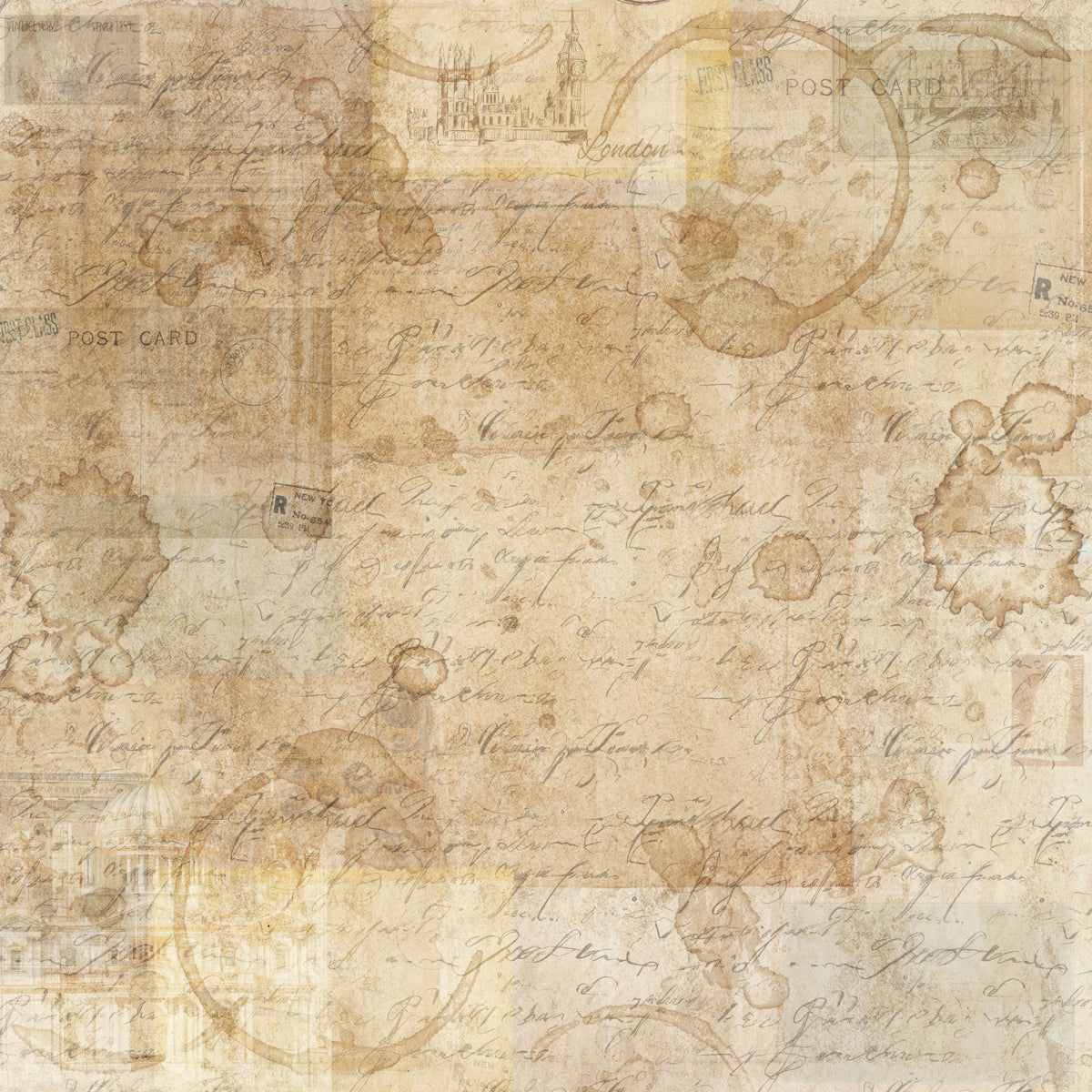 Crafters Companion 12” x 12” Paper Pad - Vintage Scrapbook