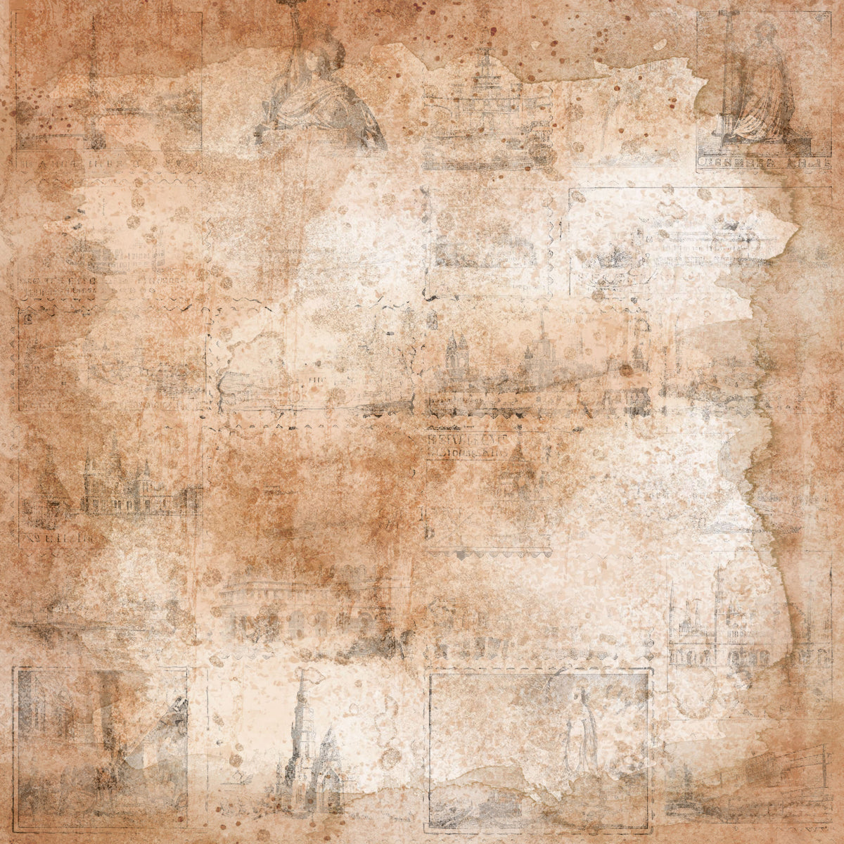 Crafters Companion 12” x 12” Paper Pad - Vintage Scrapbook
