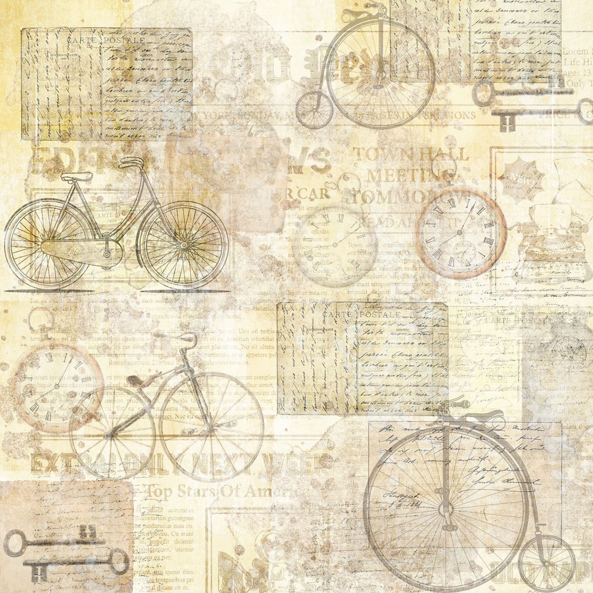 Crafters Companion 12” x 12” Paper Pad - Vintage Scrapbook