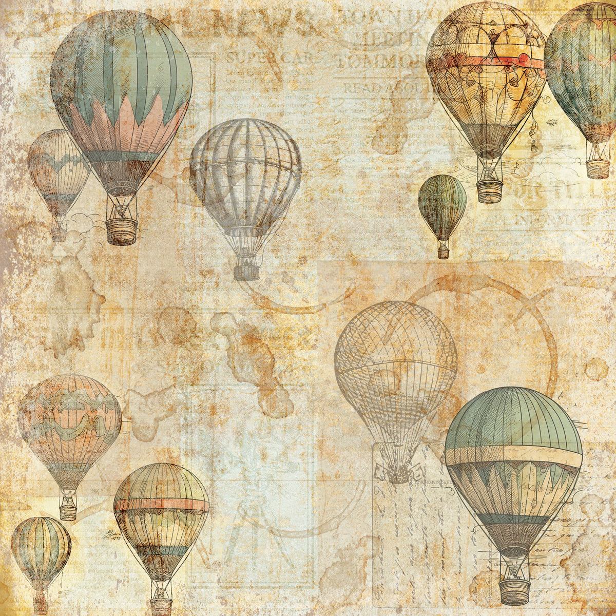 Crafters Companion 12” x 12” Paper Pad - Vintage Scrapbook