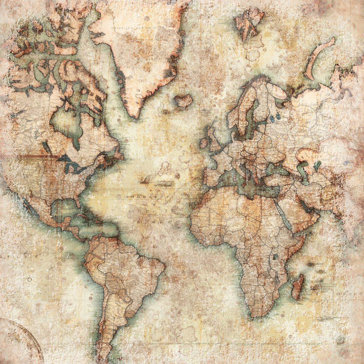 Crafters Companion 12” x 12” Paper Pad - Vintage Scrapbook