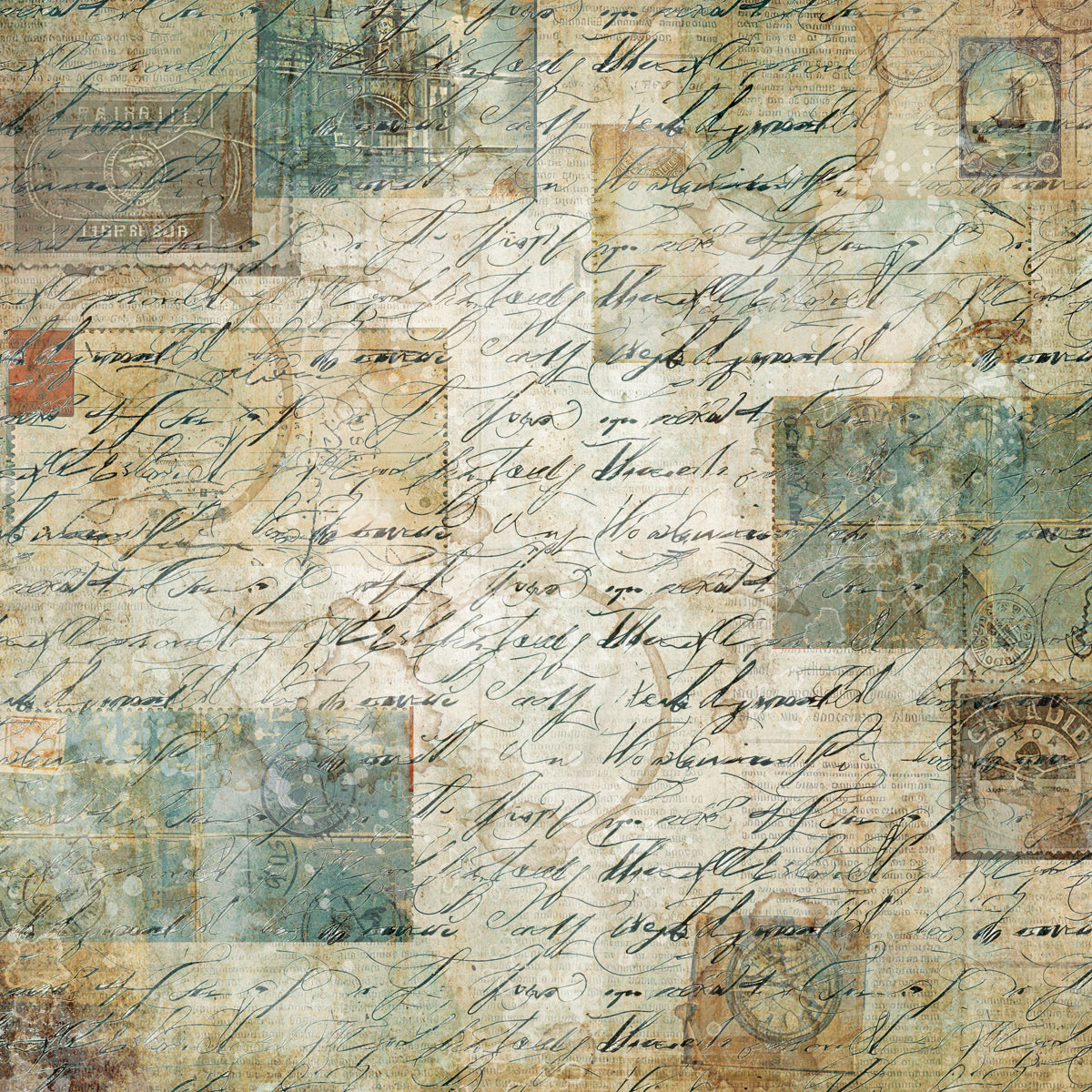 Crafters Companion 12” x 12” Paper Pad - Vintage Scrapbook