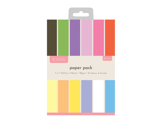 Crafter’s Companion 5”x7” Paper Pad - Punch Flower Paper