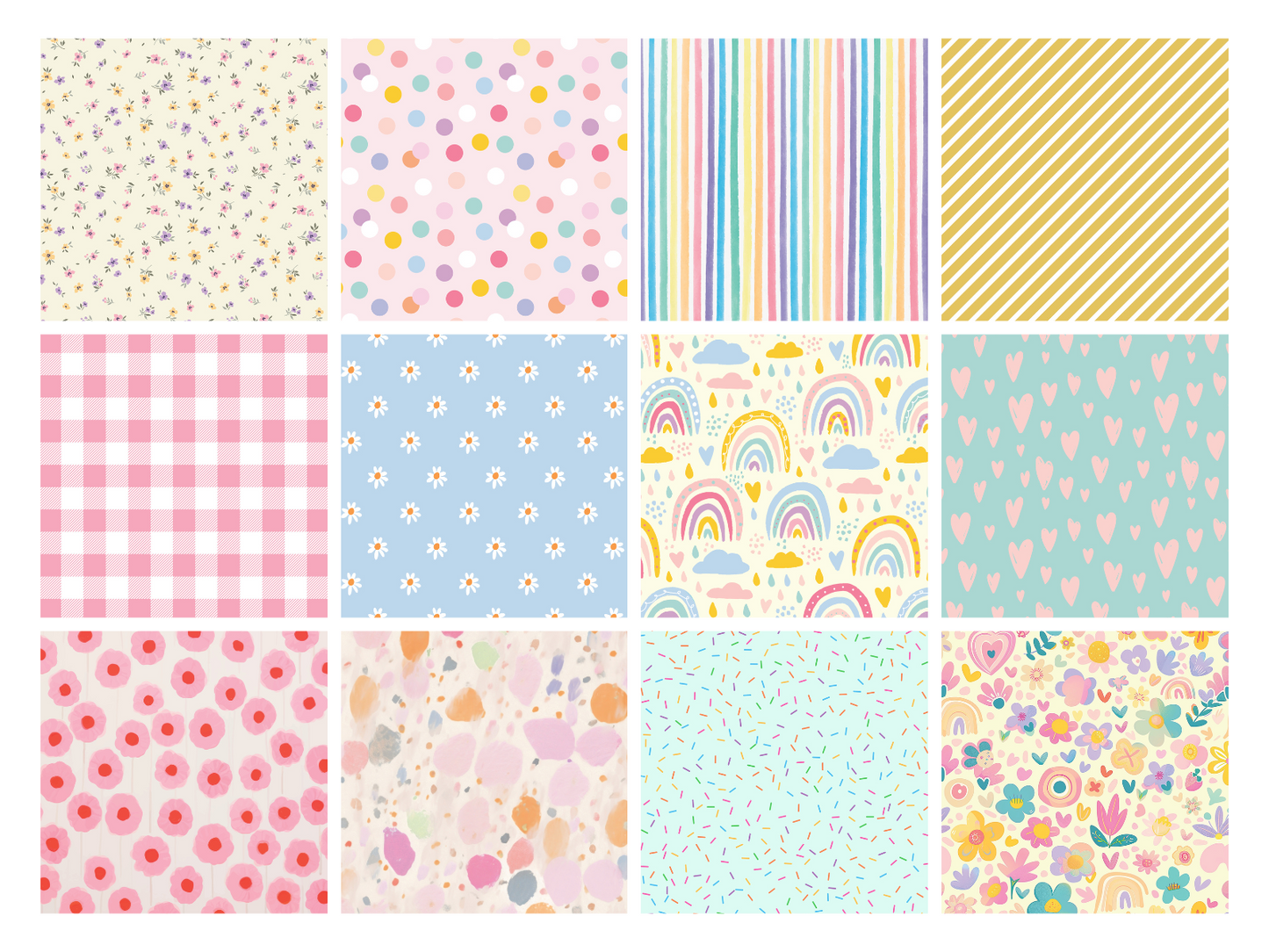 Crafters Companion 6” x 6” Paper Pad - Pastel Patterns