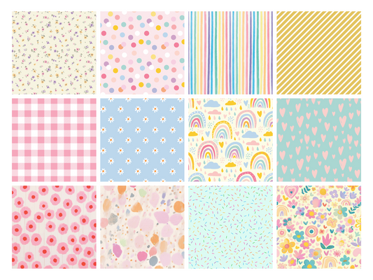 Crafters Companion 6” x 6” Paper Pad - Pastel Patterns