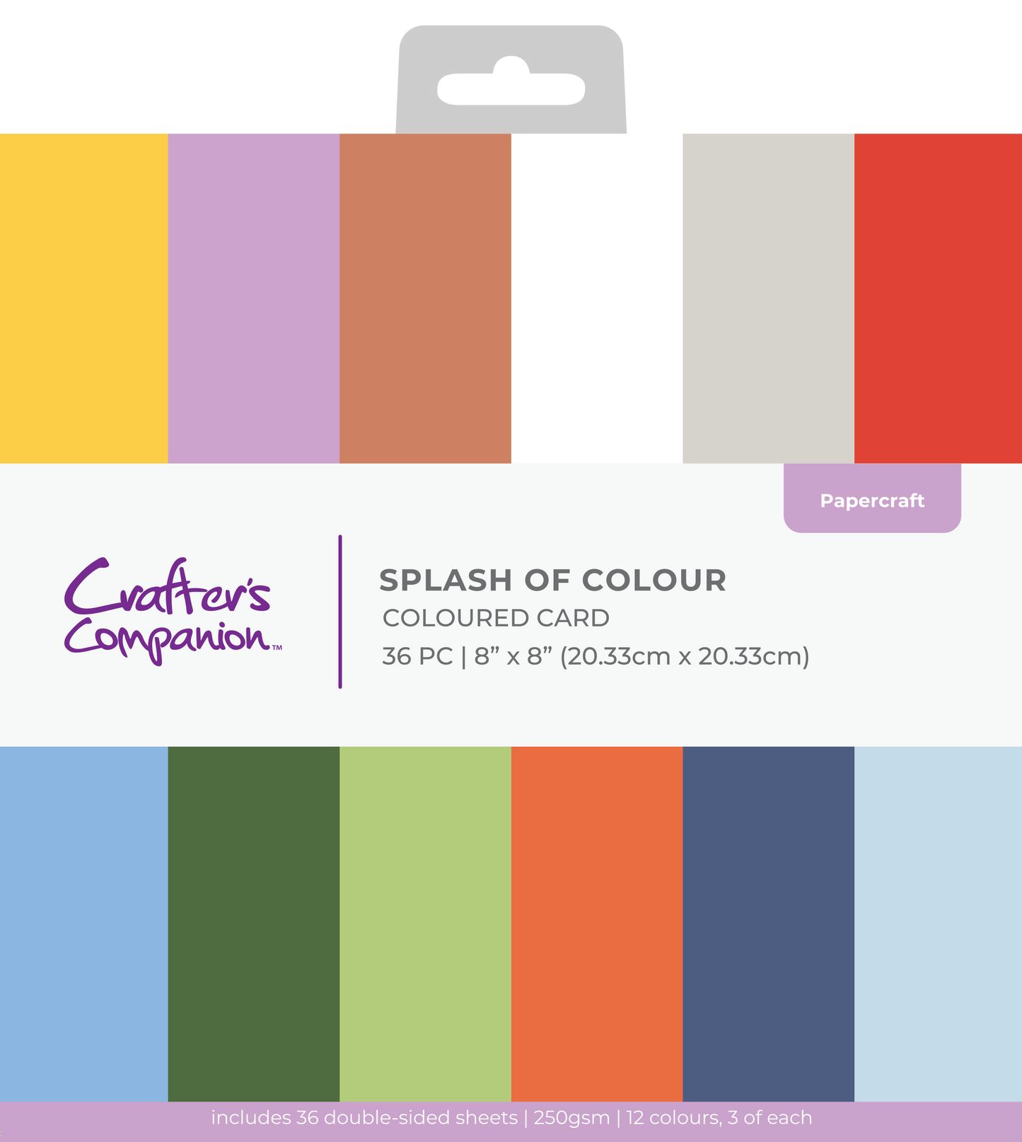 Crafter's Companion 8x8" Paper Pad Splash of Colour - Christmas
