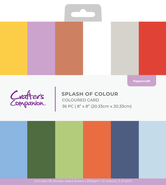 Crafter's Companion 8x8" Paper Pad Splash of Colour - Christmas