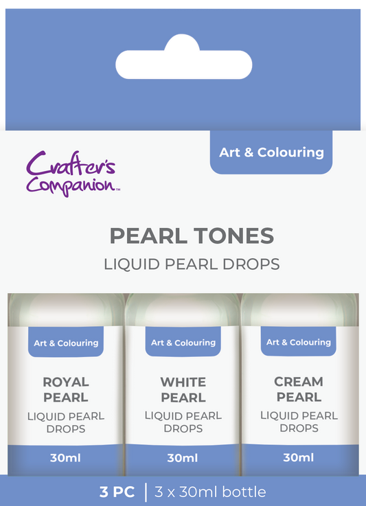 Crafter's Companion Pearl Drops Pearl Tones 3 Pack