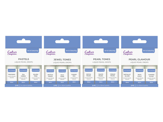 Crafter's Companion Pearl Drops Pastels 3 Pack