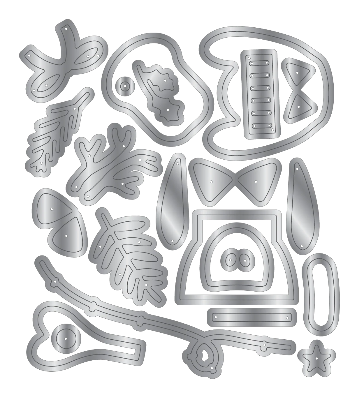 Crafter's Companion Santa Paws Metal Die - Dress up Dog