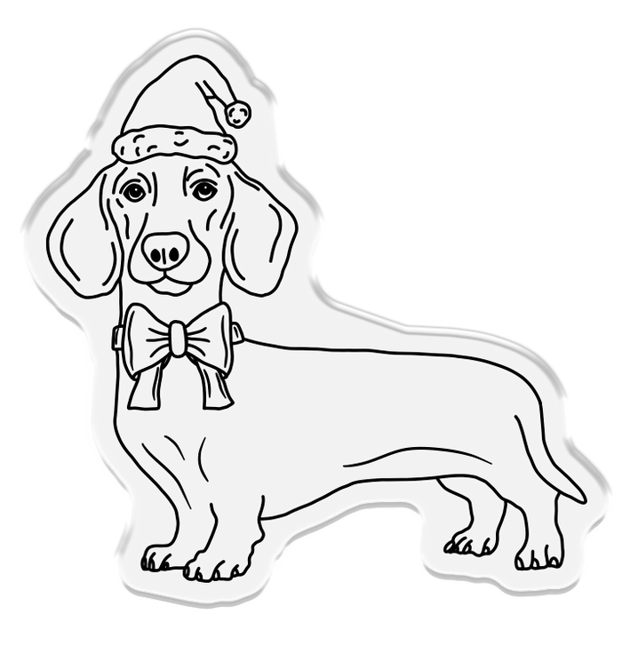 Crafter's CompanionSanta Paws Stamp and Die - Dachshund