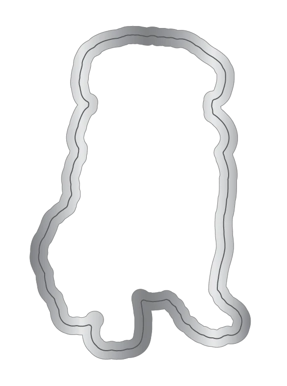 Crafter's Companion Santa Paws Stamp and Die - Pug