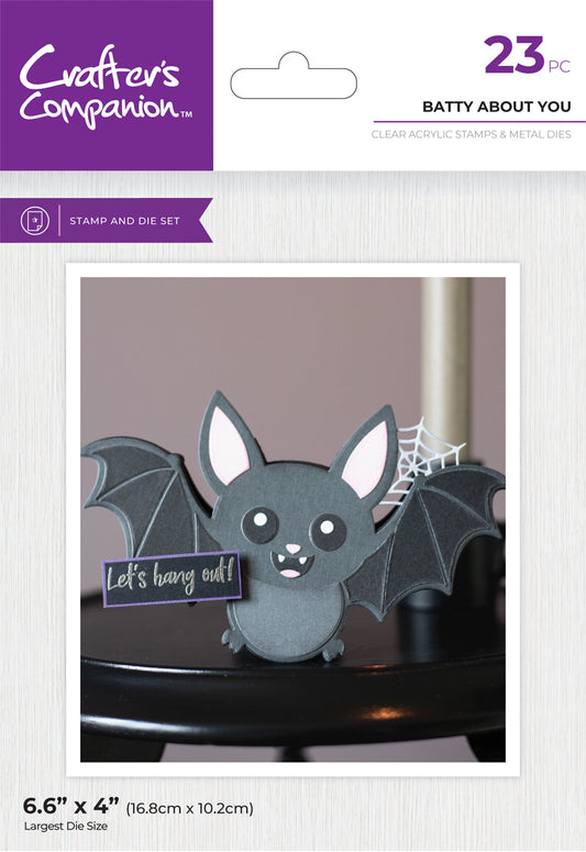 Crafter's Companion Stamp & Die - Batty About You