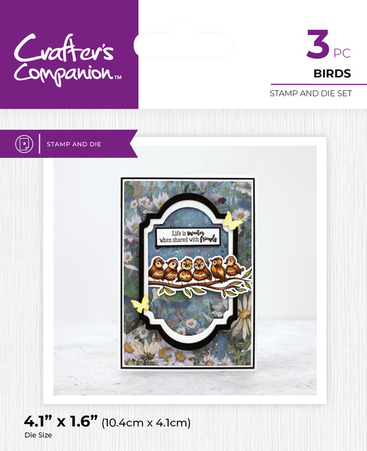 Crafter's Companion - Stamp and Die - Birds