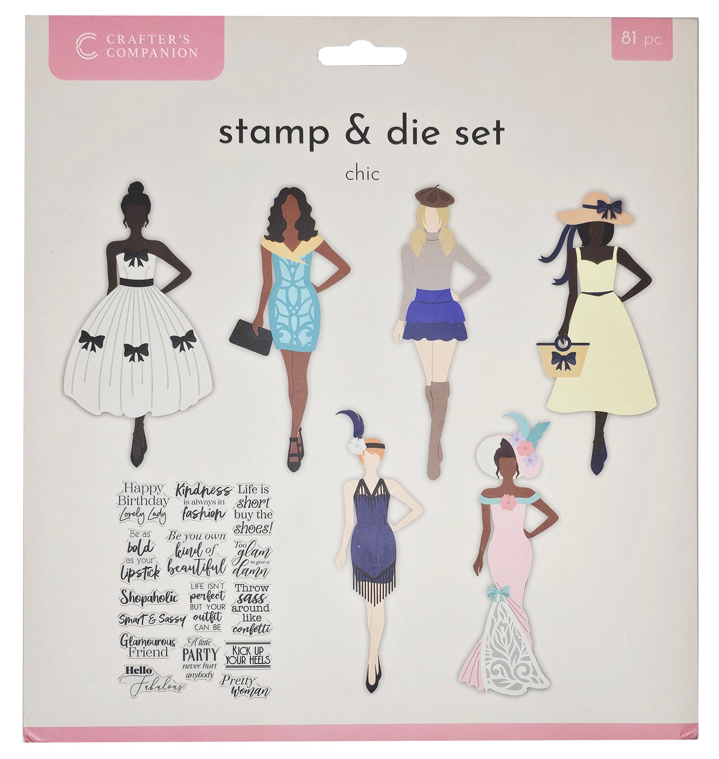 Crafters Companion Stamp and Die Set - Chic