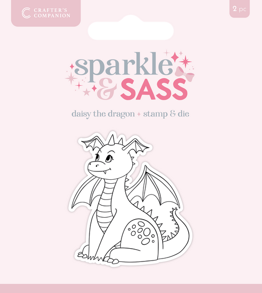 Crafters Companion Stamp & Die - Daisy the Dragon 