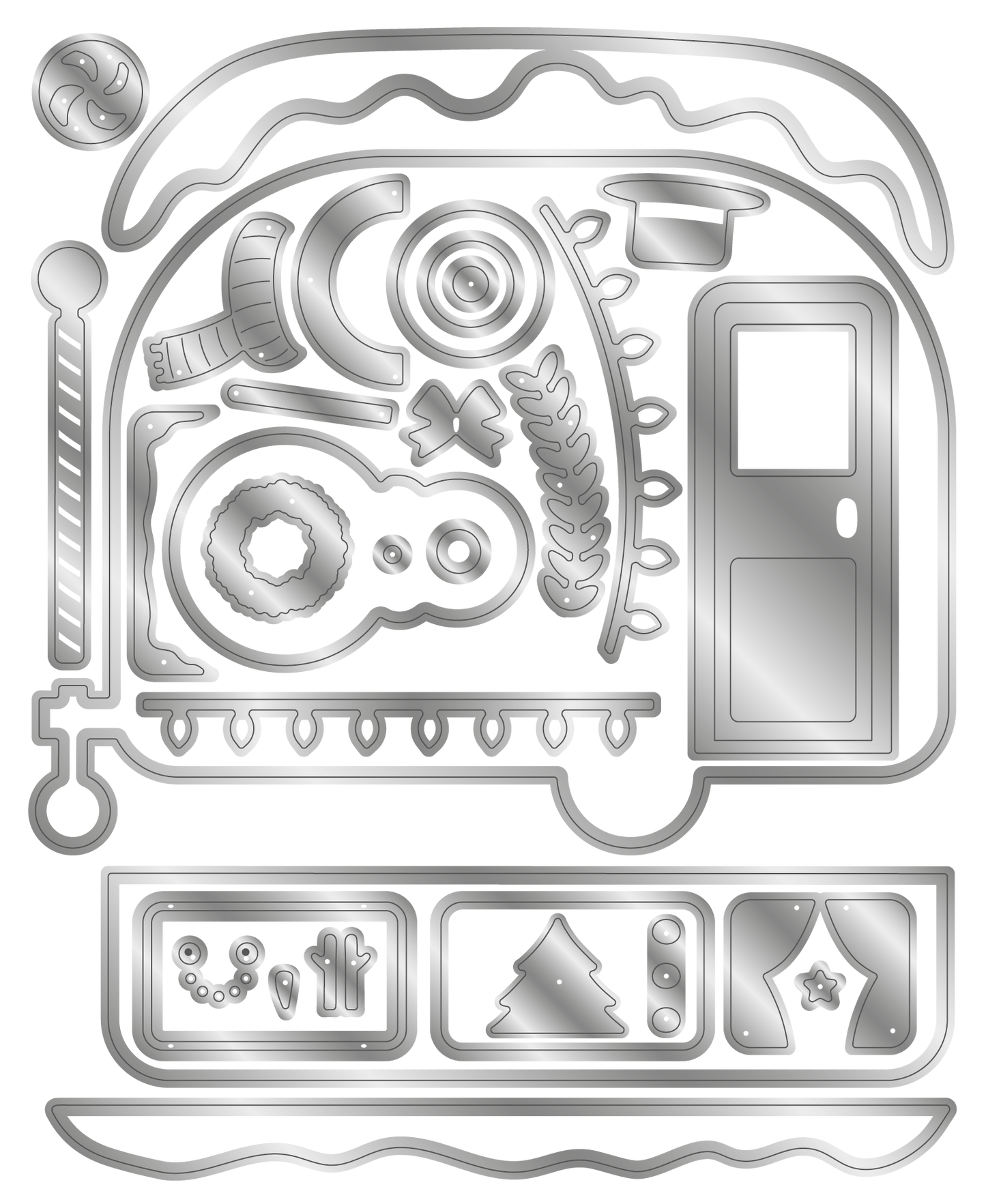 Crafters Companion Stamp & Die - Festive Camper