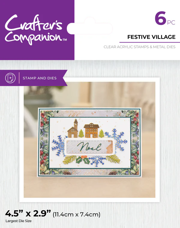 Crafter's Companion Stamp & Die - Festive Village