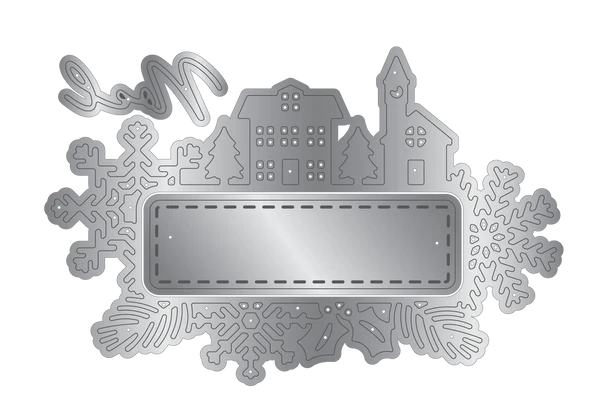 Crafter's Companion Stamp & Die - Festive Village