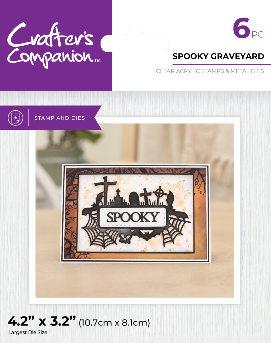 Crafter's Companion Stamp & Die - Spooky Graveyard