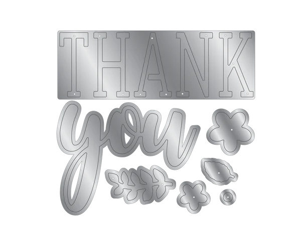Crafter's Companion Stamps & Dies - Heartfelt Thank You