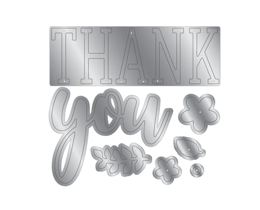 Crafter's Companion Stamps & Dies - Heartfelt Thank You