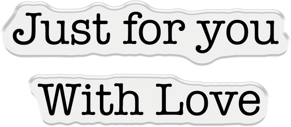 Crafter's Companion Stamp & Die - Just For You With Love
