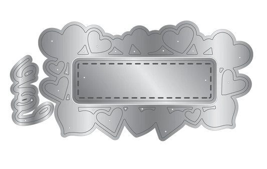Crafter's Companion Stamp & Die - With Love on Valentines