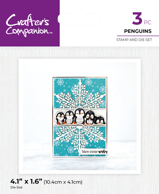 Crafter's Companion - Stamp and Die - Penguins