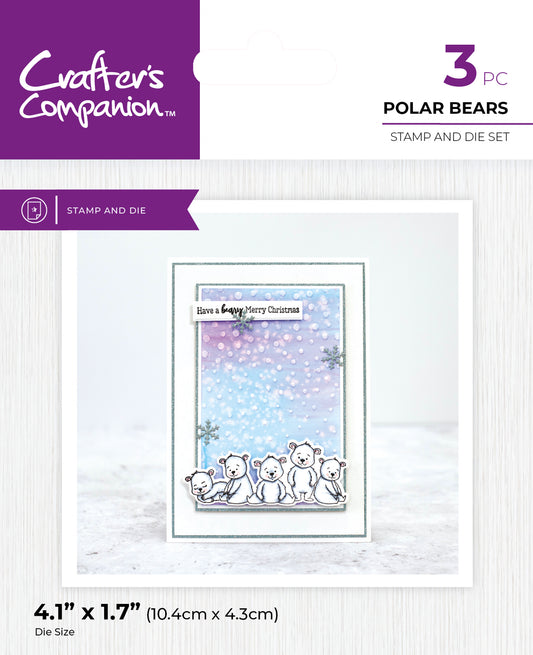 Crafter's Companion - Stamp and Die - Polar Bears