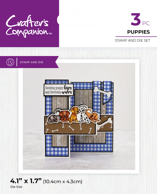 Crafter's Companion - Stamp and Die - Puppies