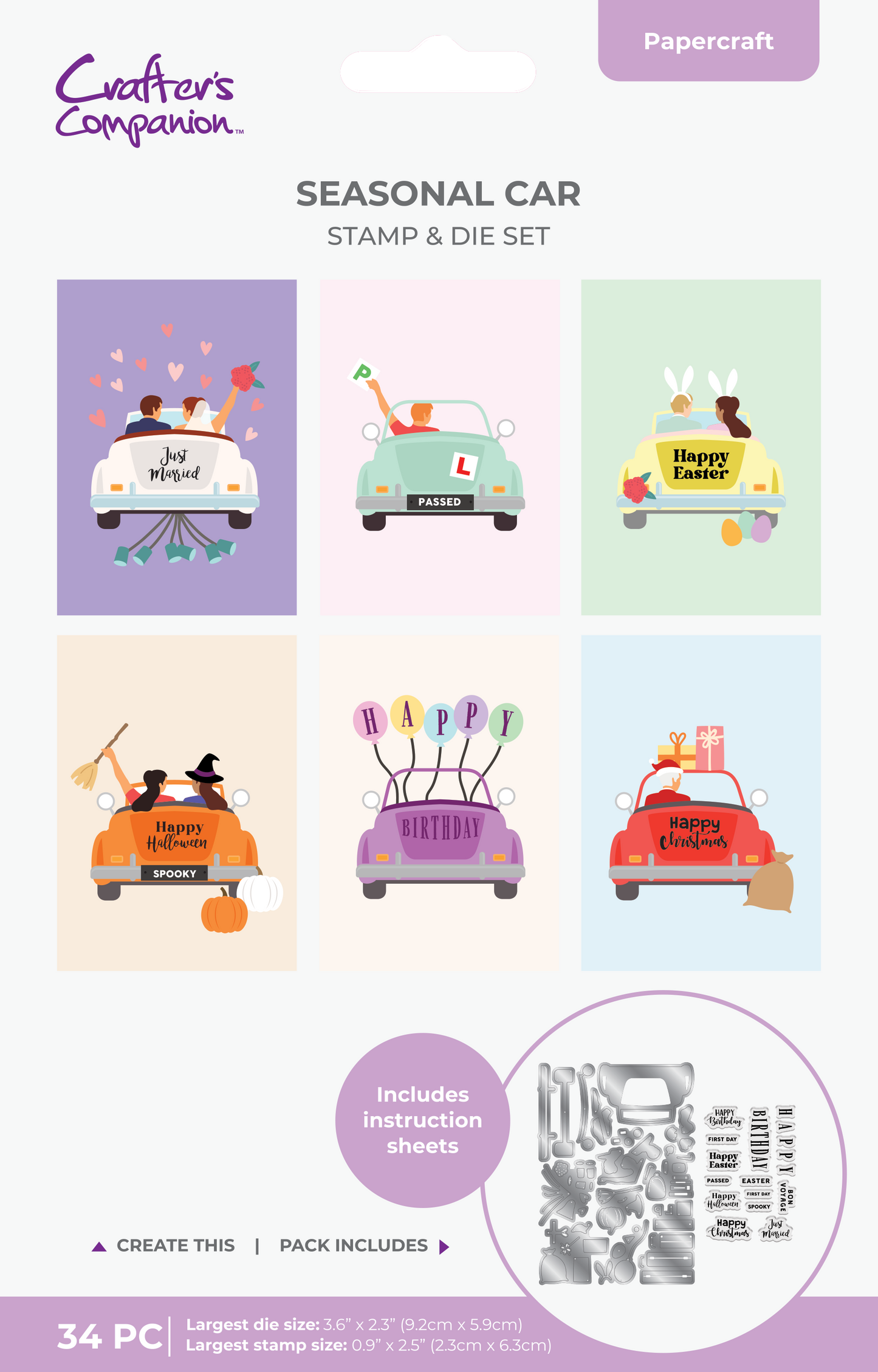 Crafter's Companion Stamp & Die - Seasonal Car