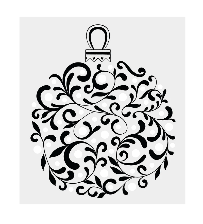Crafter's Companion Stamp, Die and Stencil Set - Bauble