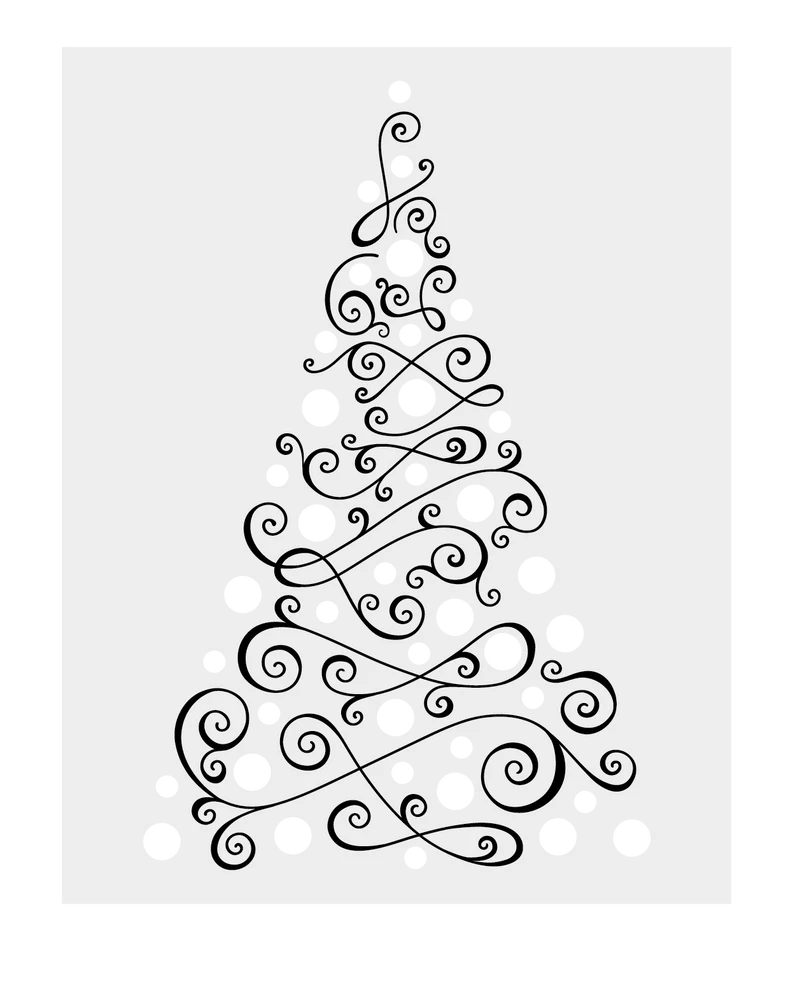 Crafter's Companion Stamp, Die and Stencil Set - Christmas Tree