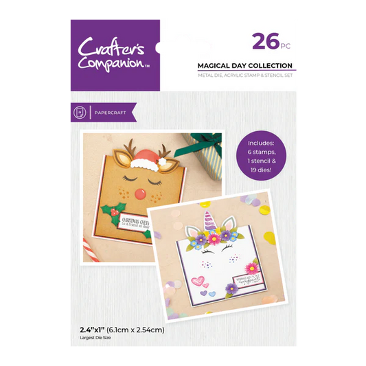 Crafter's Companion Stamp, Die and Stencil Set - Magical Day