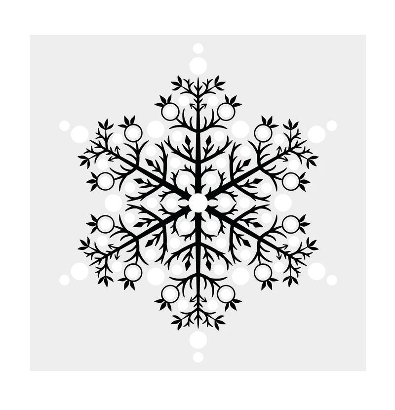 Crafter's Companion Stamp, Die and Stencil Set - Snowflake