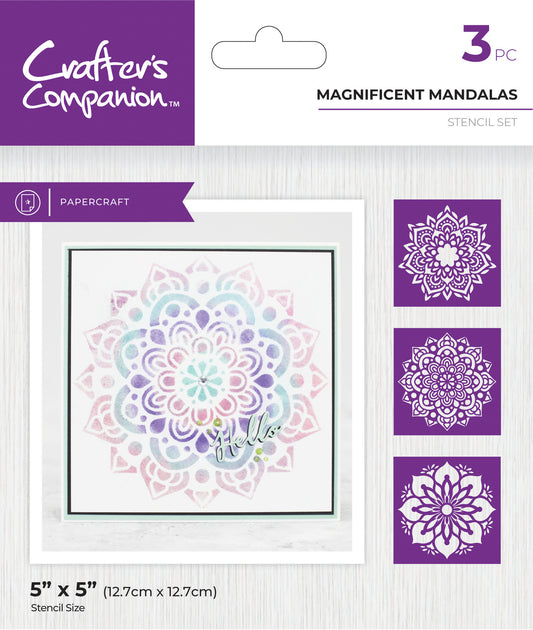 Crafter's Companion Stencils - Magnificent Mandalas