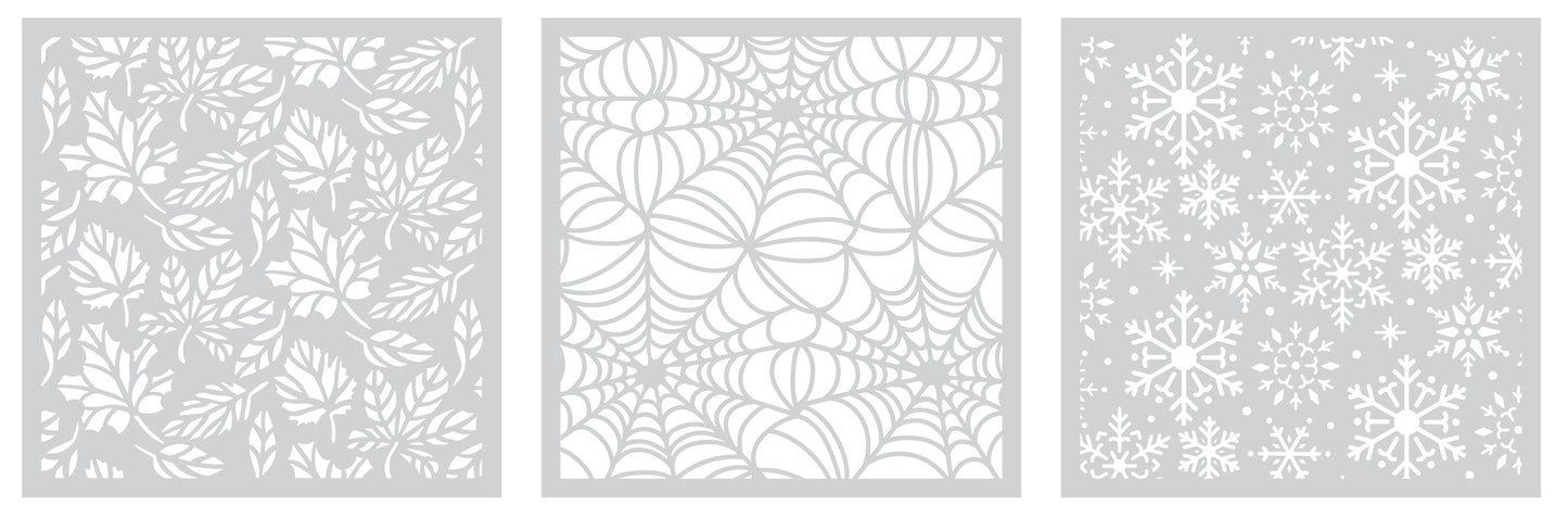 Crafter's Companion Stencils - Seasonal Trio