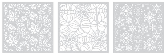 Crafter's Companion Stencils - Seasonal Trio