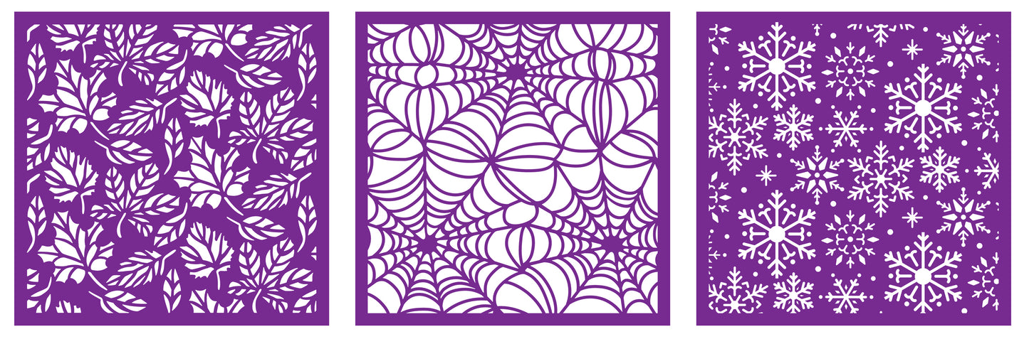 Crafter's Companion Stencils - Seasonal Trio